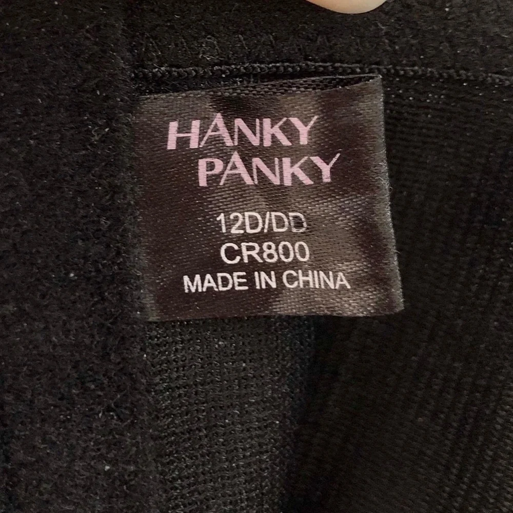 Hanky Panky red & black mesh lace corset, size 12D/DD - Picture 4 of 4